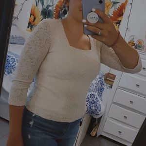Cream Blouse
